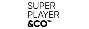 Logo da SUPER PLAYER &CO™ na cor preto, com o &CO™ em negrito.