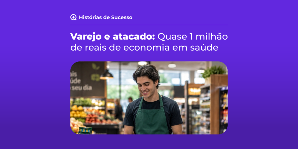 pessoa preocupada com saúde no varejo e atacado