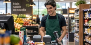 pessoa preocupada com saúde no varejo e atacado